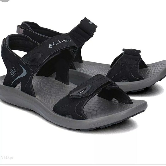 Columbia Techsun Black Velcro Sandals 